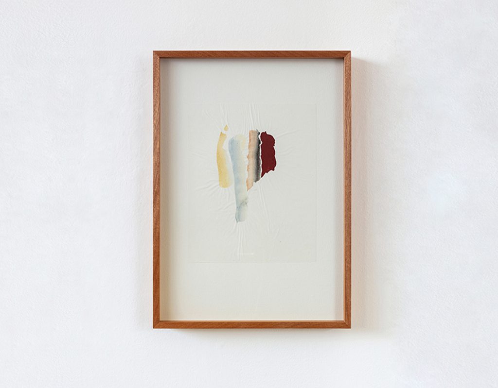 Jane Bustin, Artemisia 1, 2020, Acrylic & Japanese Paper, 30 x 21 cm (FRAMED)