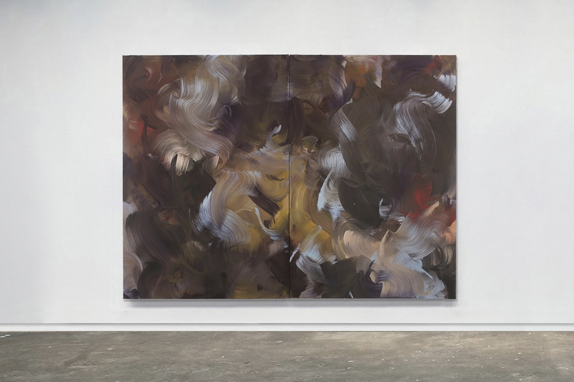 Erin Lawlor, Memory & Desire (Sous La Glycine), (Diptych) 2019, oil on canvas, 190 x 130 cm (each)