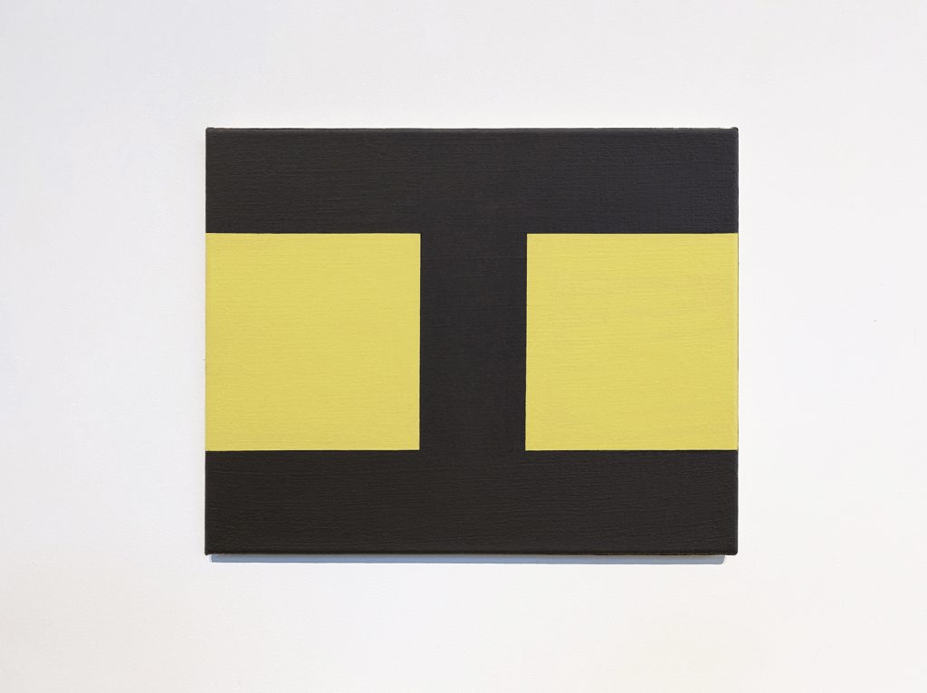 HELMUT FEDERLE, Basics on Composition A, 2019, Oil on Canvas, 40 x 50 cm