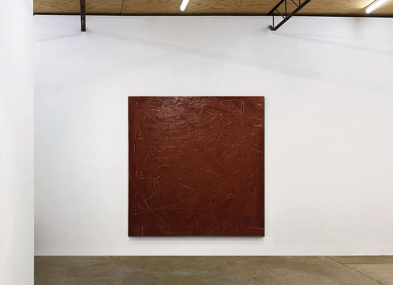 LIAT YOSSIFOR, WIDE RED, 2020, OIL ON LINEN, 203 X 198 CM