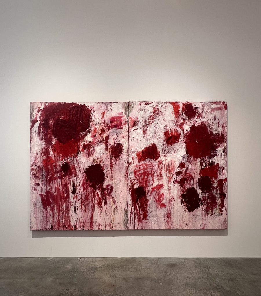 Double Violetta, 2024 Oil on Belgian linen, 200 x 306 cm