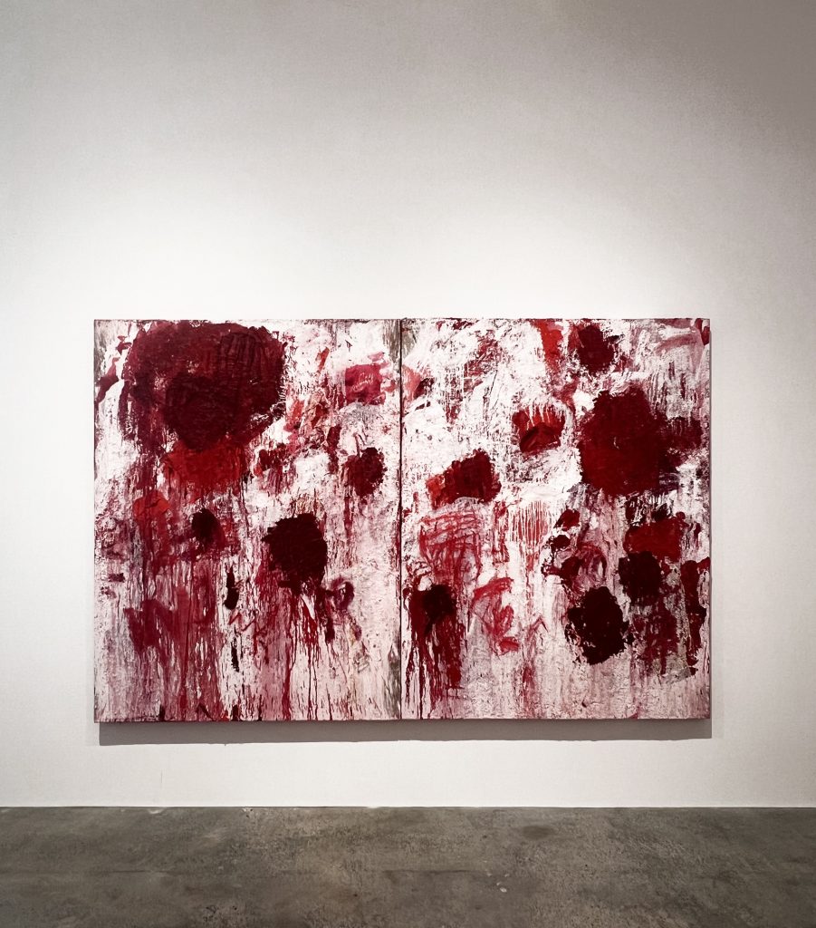 Double Violetta, 2024 Oil on Belgian linen, 200 x 306 cm