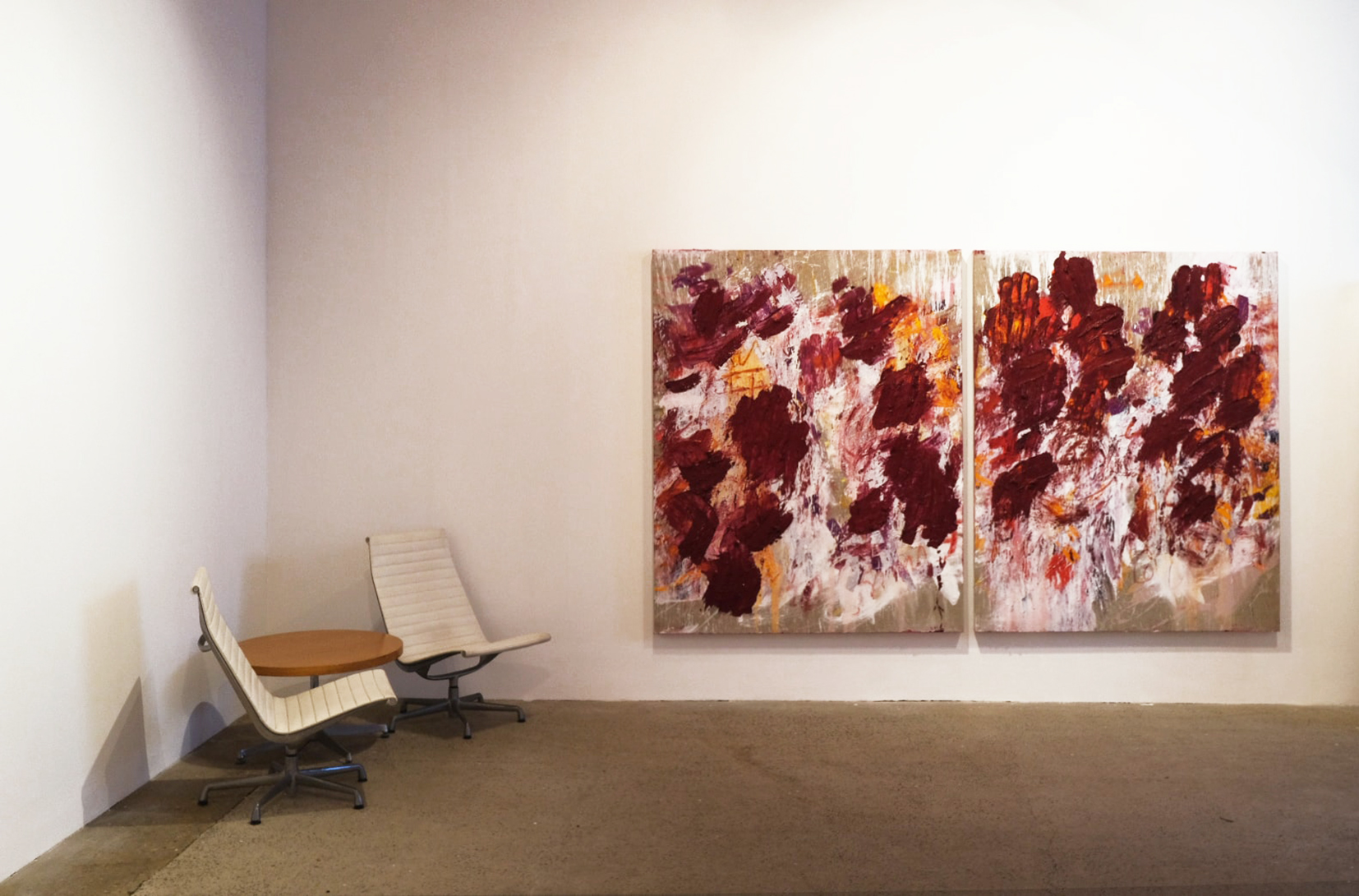 Aida Tomescu, THE OPEN WOUNDS OF WHITE CLOUDS, INSTALLATION VIEW: FOX JENSEN, SYDNEY, 2019