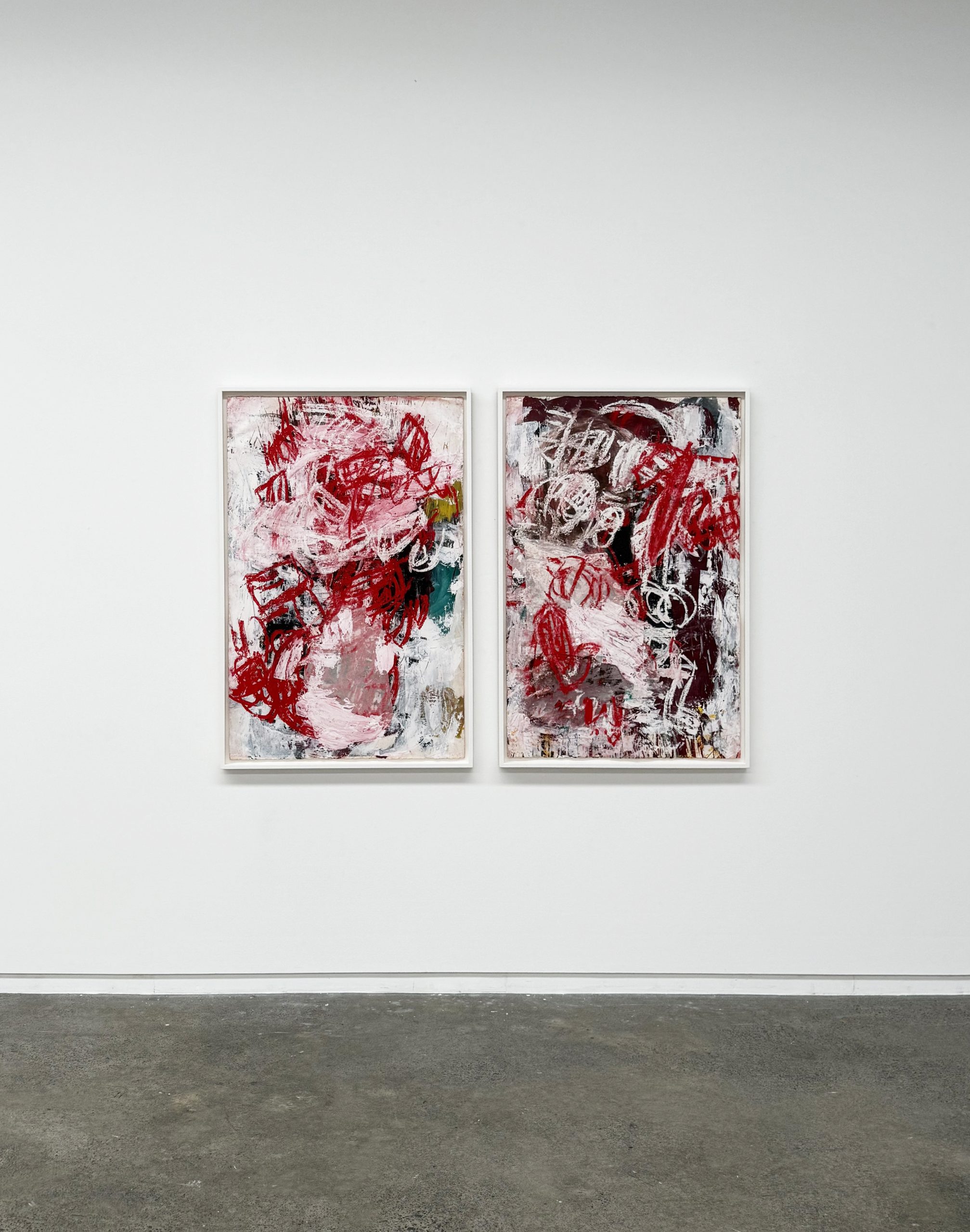 Aida Tomescu Angels and Bed II & III Mixed media on paper 120 x 81 cm
